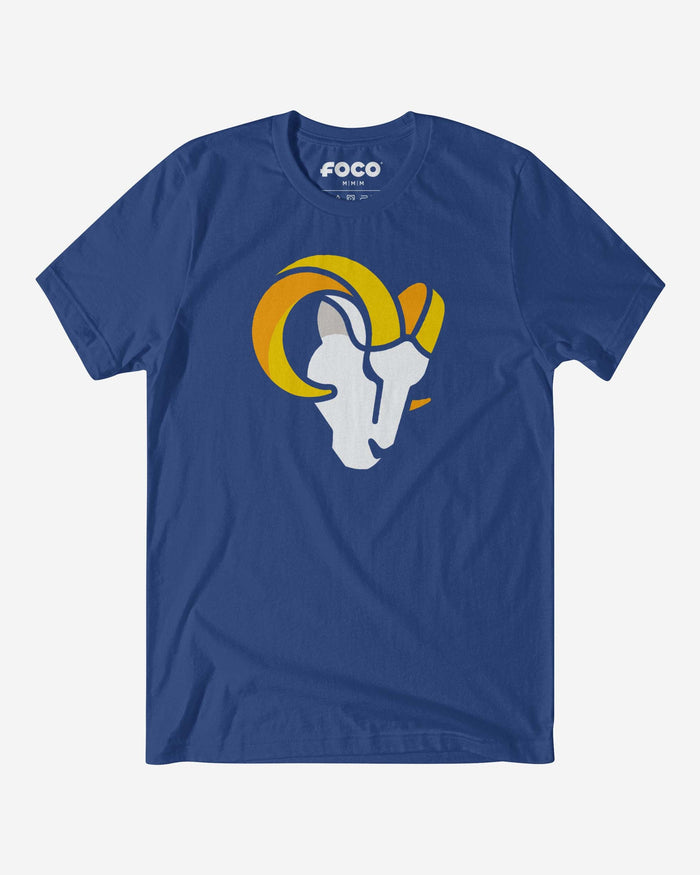 Los Angeles Rams Primary Logo T-Shirt FOCO True Royal S - FOCO.com
