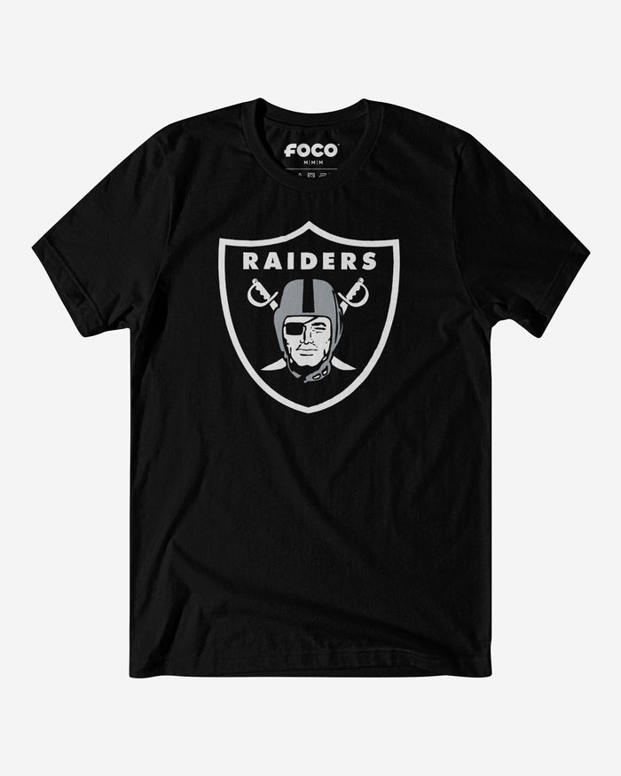 Las Vegas Raiders Primary Logo T-Shirt FOCO Black S - FOCO.com