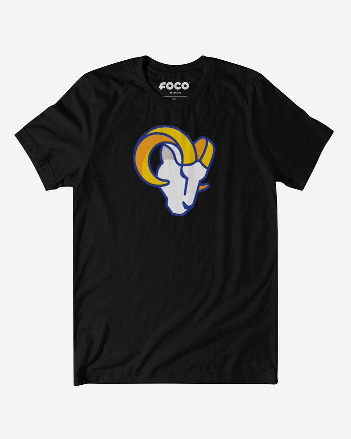 Los Angeles Rams Primary Logo T-Shirt FOCO Black S - FOCO.com