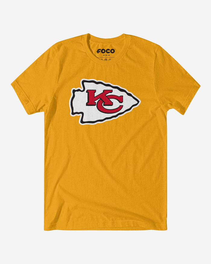 Kansas City Chiefs Primary Logo T-Shirt FOCO Gold S - FOCO.com