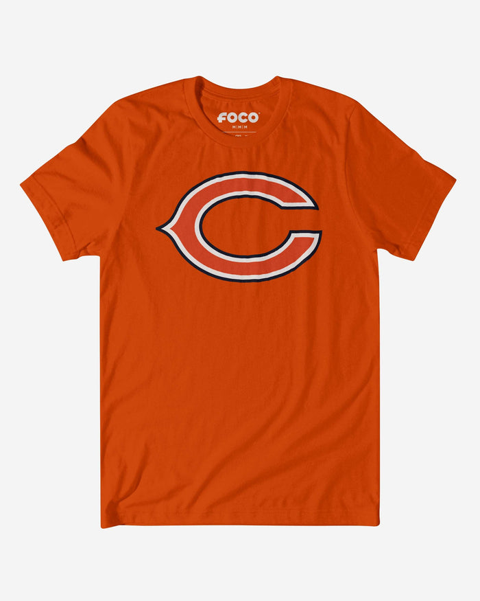 Chicago Bears Secondary Logo T-Shirt FOCO Team Orange S - FOCO.com