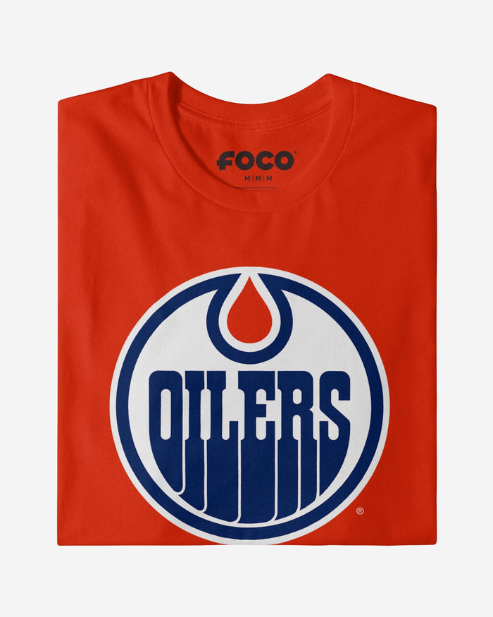 Edmonton Oilers Primary Logo T-Shirt FOCO - FOCO.com