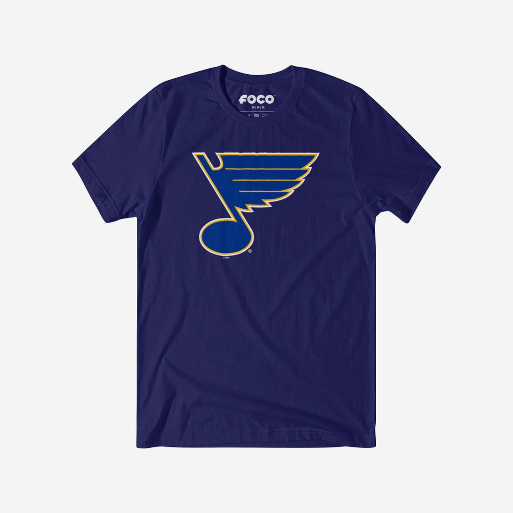 St Louis Blues Primary Logo T-Shirt FOCO Navy S - FOCO.com