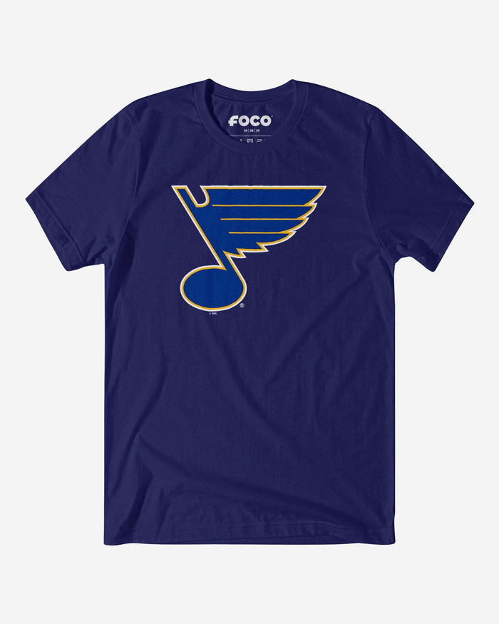 St Louis Blues Primary Logo T-Shirt FOCO Team Navy S - FOCO.com