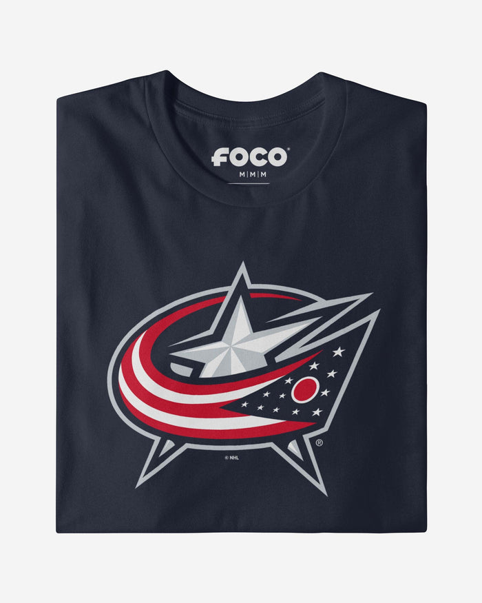 Columbus Blue Jackets Primary Logo T-Shirt FOCO - FOCO.com