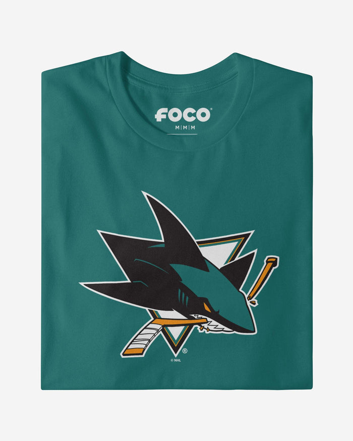 San Jose Sharks Primary Logo T-Shirt FOCO - FOCO.com