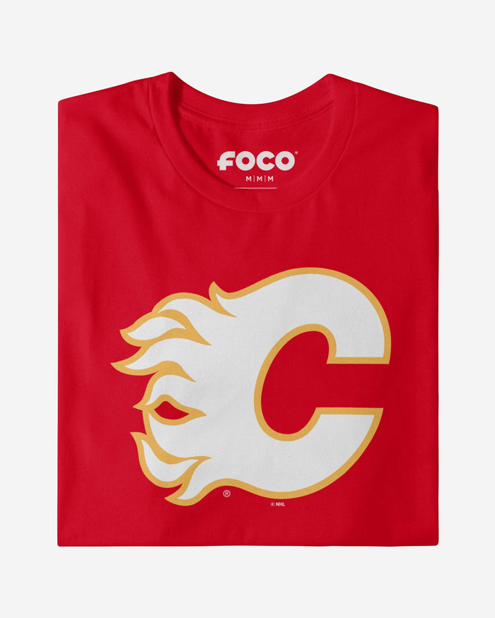 Calgary Flames Primary Logo T-Shirt FOCO - FOCO.com