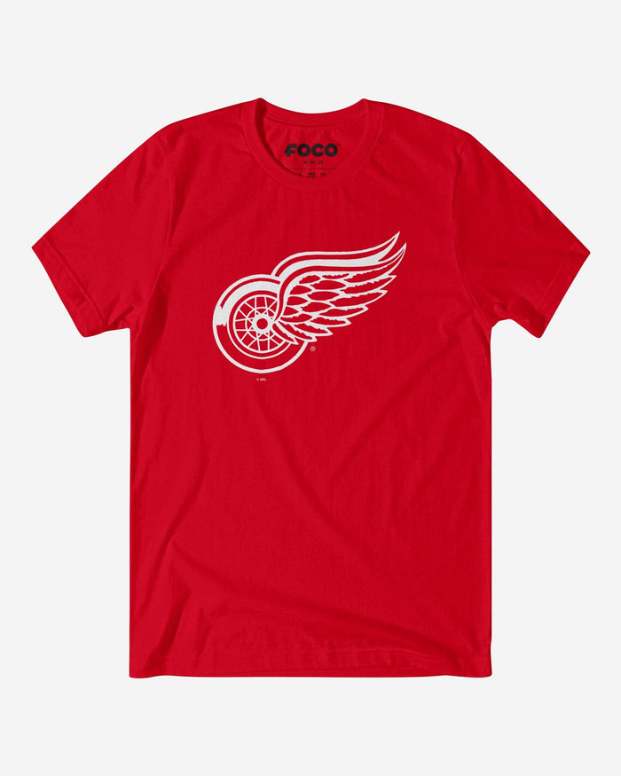 Detroit Red Wings Primary Logo T-Shirt FOCO Red S - FOCO.com