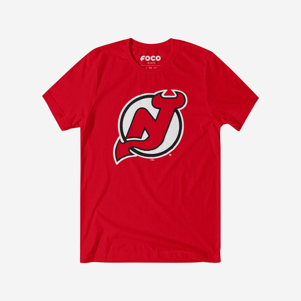 New Jersey Devils Primary Logo T-Shirt FOCO Red S - FOCO.com