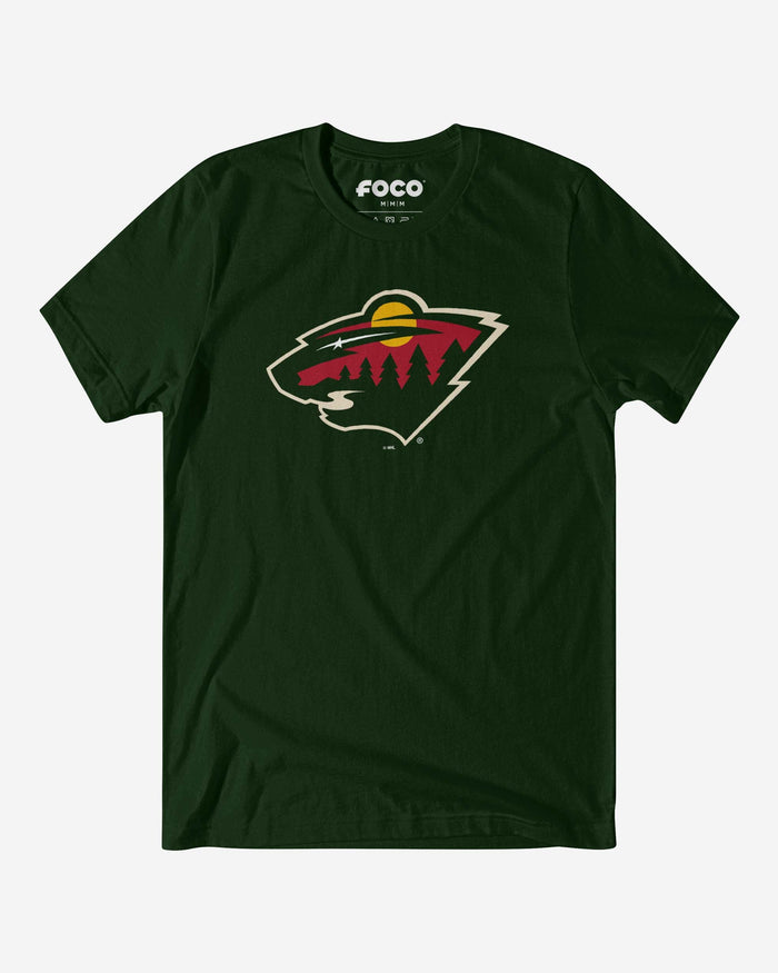 Minnesota Wild Primary Logo T-Shirt FOCO Forest S - FOCO.com