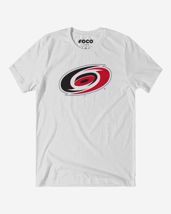 Carolina Hurricanes Primary Logo T-Shirt FOCO White S - FOCO.com