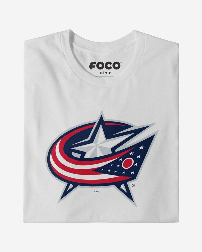 Columbus Blue Jackets Primary Logo T-Shirt FOCO - FOCO.com