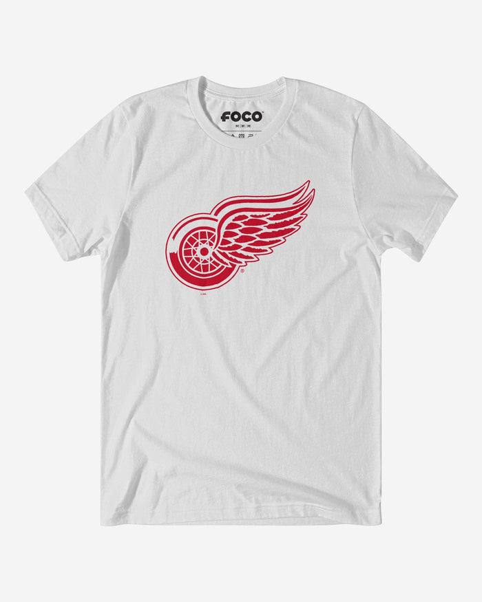 Detroit Red Wings Primary Logo T-Shirt FOCO White S - FOCO.com