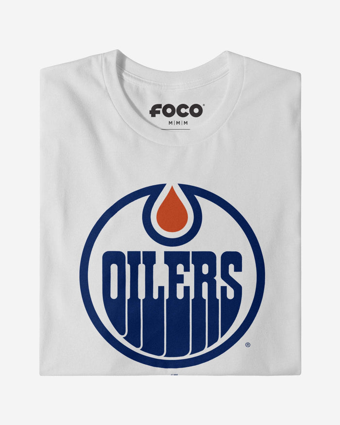 Edmonton Oilers Primary Logo T-Shirt FOCO - FOCO.com