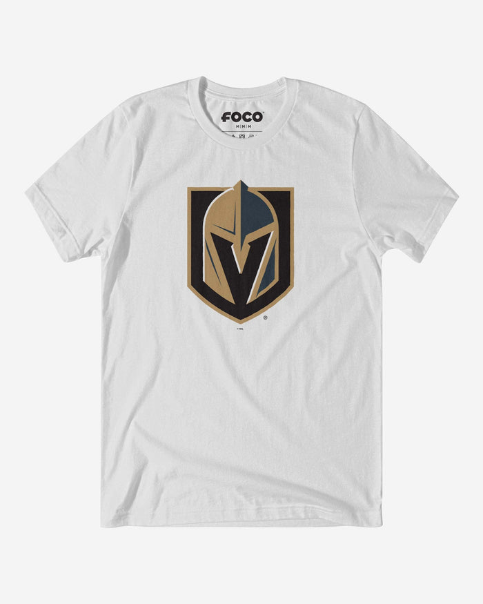 Vegas Golden Knights Primary Logo T-Shirt FOCO White S - FOCO.com