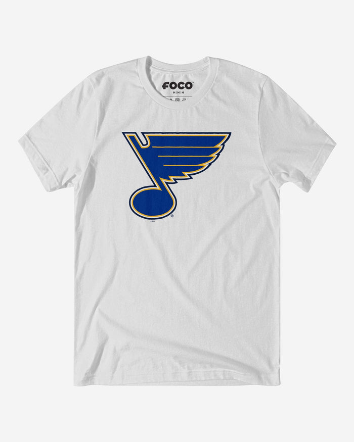 St Louis Blues Primary Logo T-Shirt FOCO White S - FOCO.com