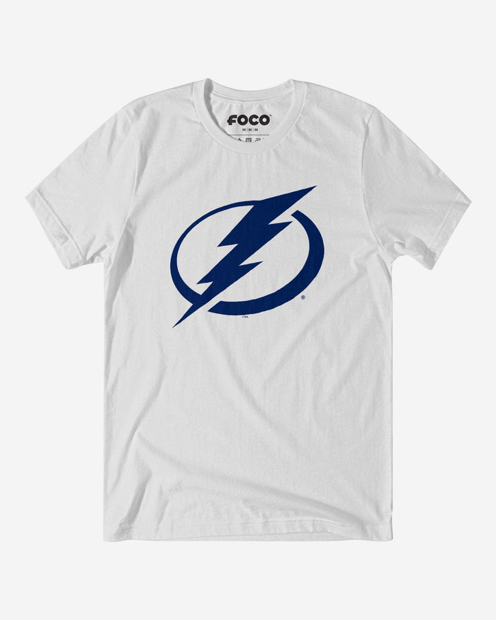 Tampa Bay Lightning Primary Logo T-Shirt FOCO White S - FOCO.com