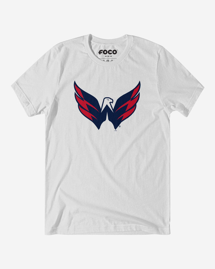 Washington Capitals Primary Logo T-Shirt FOCO White S - FOCO.com