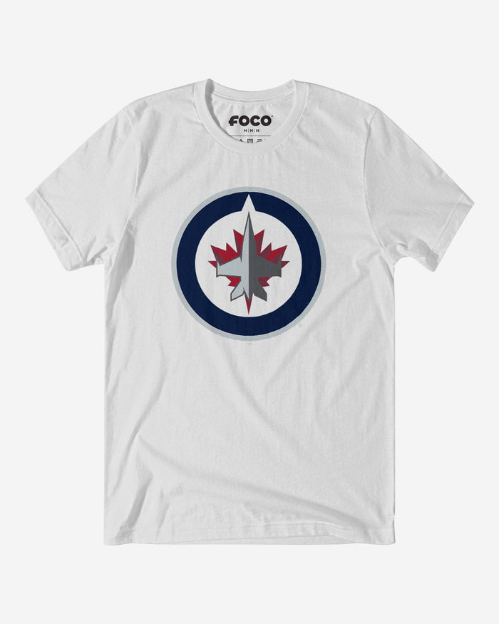 Winnipeg Jets Primary Logo T-Shirt FOCO White S - FOCO.com