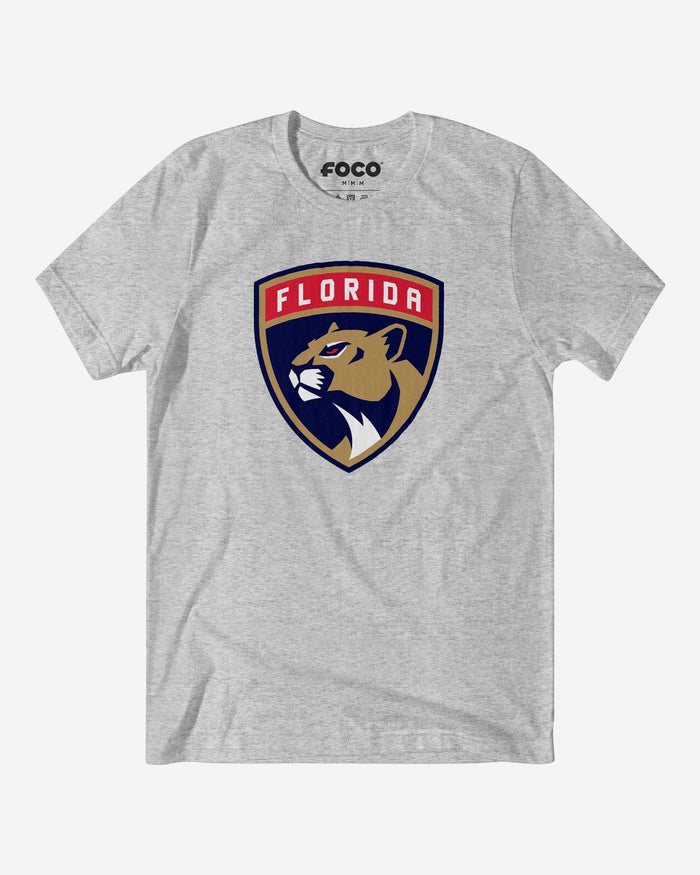 Florida Panthers Primary Logo T-Shirt FOCO Athletic Heather S - FOCO.com