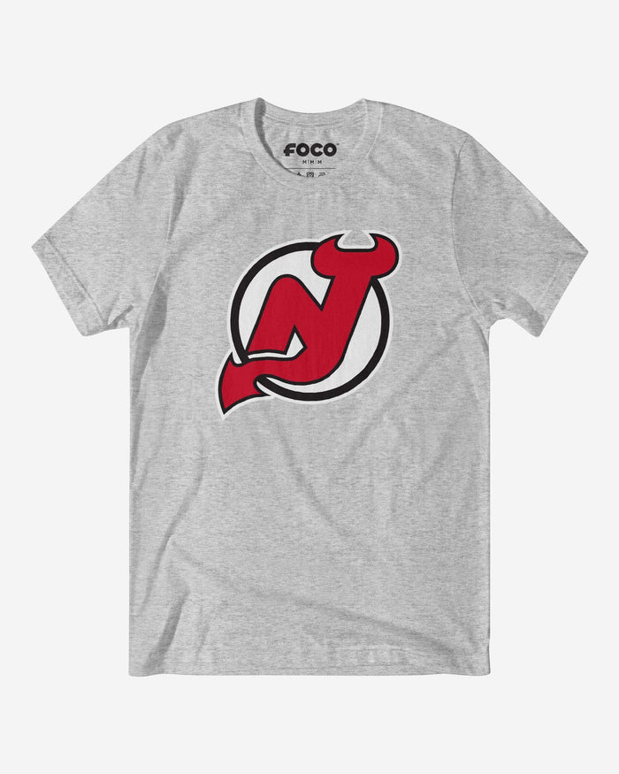 New Jersey Devils Primary Logo T-Shirt FOCO Athletic Heather S - FOCO.com