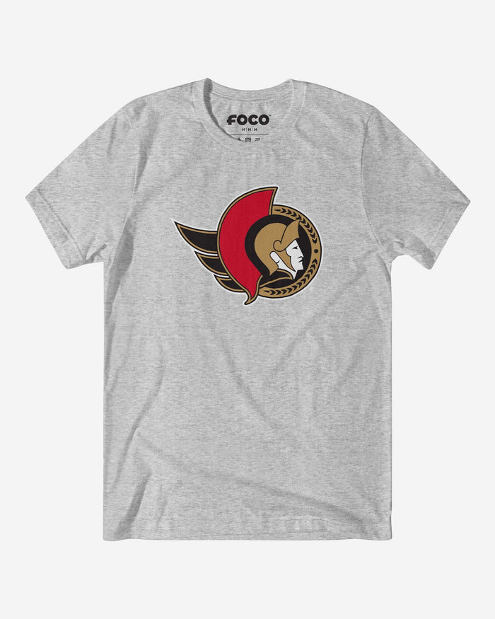 Ottawa Senators Primary Logo T-Shirt FOCO Athletic Heather S - FOCO.com