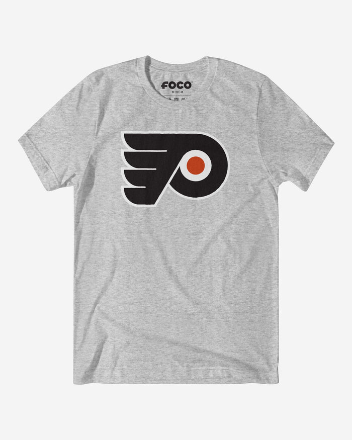 Philadelphia Flyers Primary Logo T-Shirt FOCO Athletic Heather S - FOCO.com