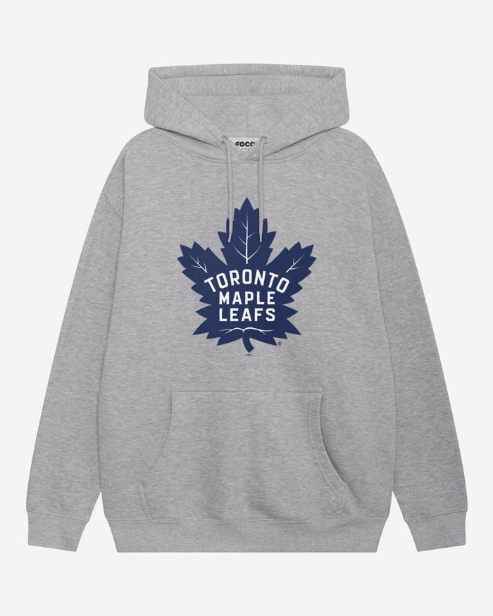 Toronto Maple Leafs Primary Logo Hoodie FOCO Athletic Heather S - FOCO.com