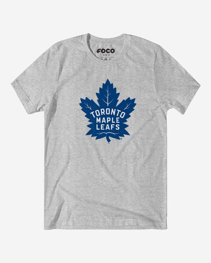 Toronto Maple Leafs Primary Logo T-Shirt FOCO Athletic Heather S - FOCO.com