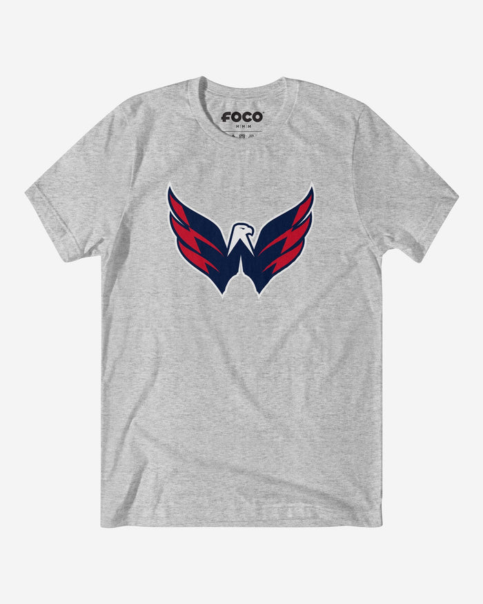 Washington Capitals Primary Logo T-Shirt FOCO Athletic Heather S - FOCO.com