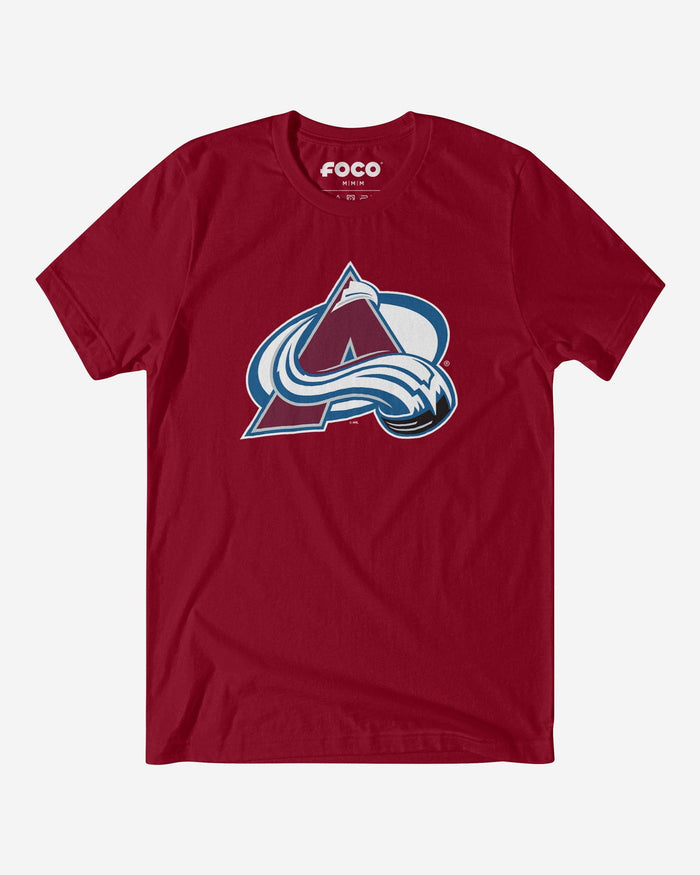 Colorado Avalanche Primary Logo T-Shirt FOCO Maroon S - FOCO.com