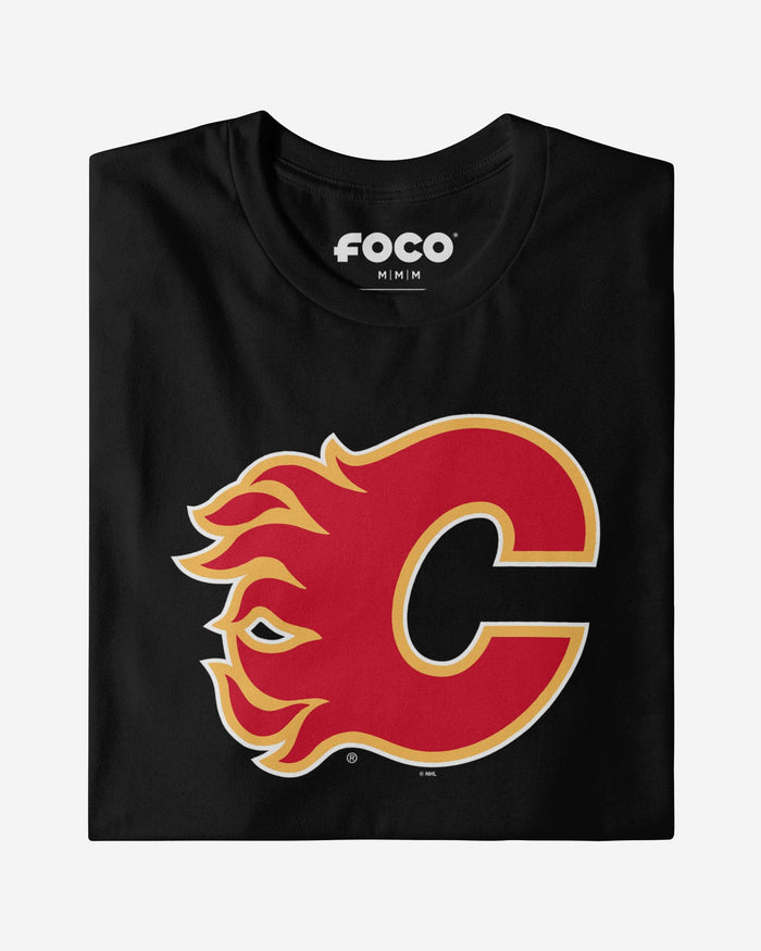 Calgary Flames Primary Logo T-Shirt FOCO - FOCO.com