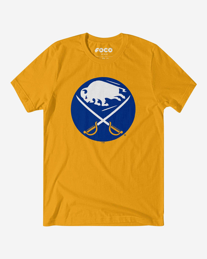 Buffalo Sabres Primary Logo T-Shirt FOCO Gold S - FOCO.com