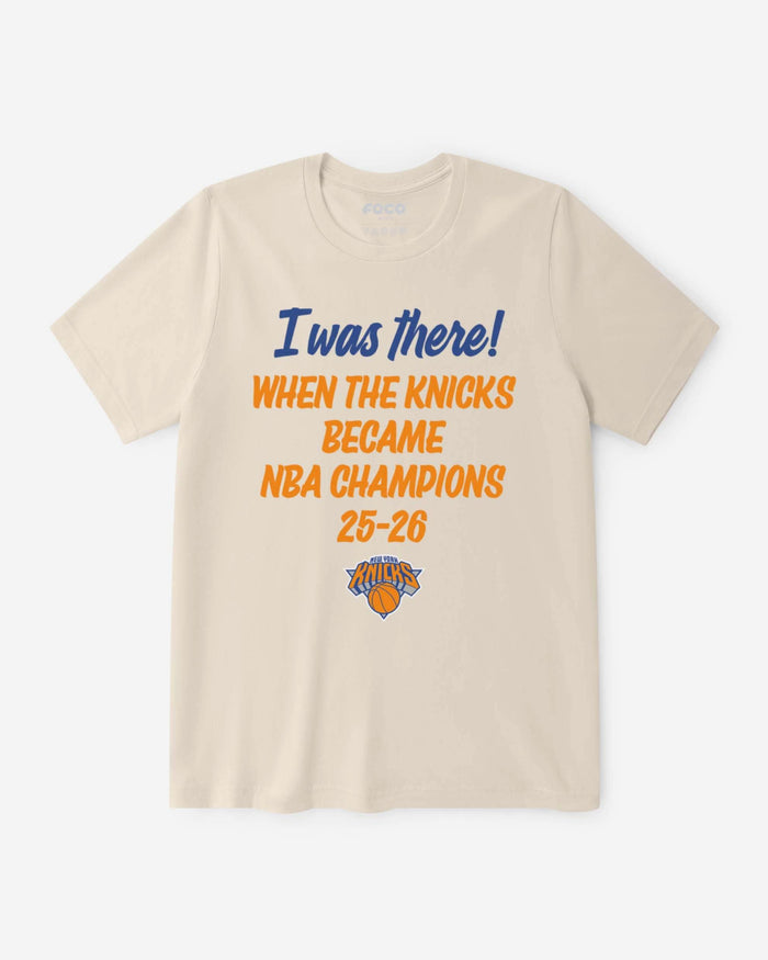New York Knicks 2026 NBA Champions I Was There T-Shirt FOCO S - FOCO.com