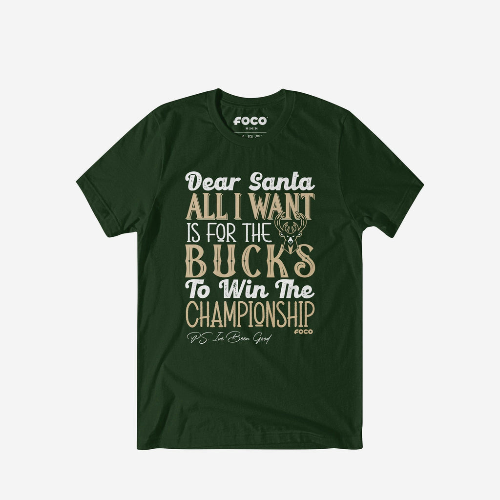 Milwaukee Bucks All I Want T-Shirt FOCO S - FOCO.com