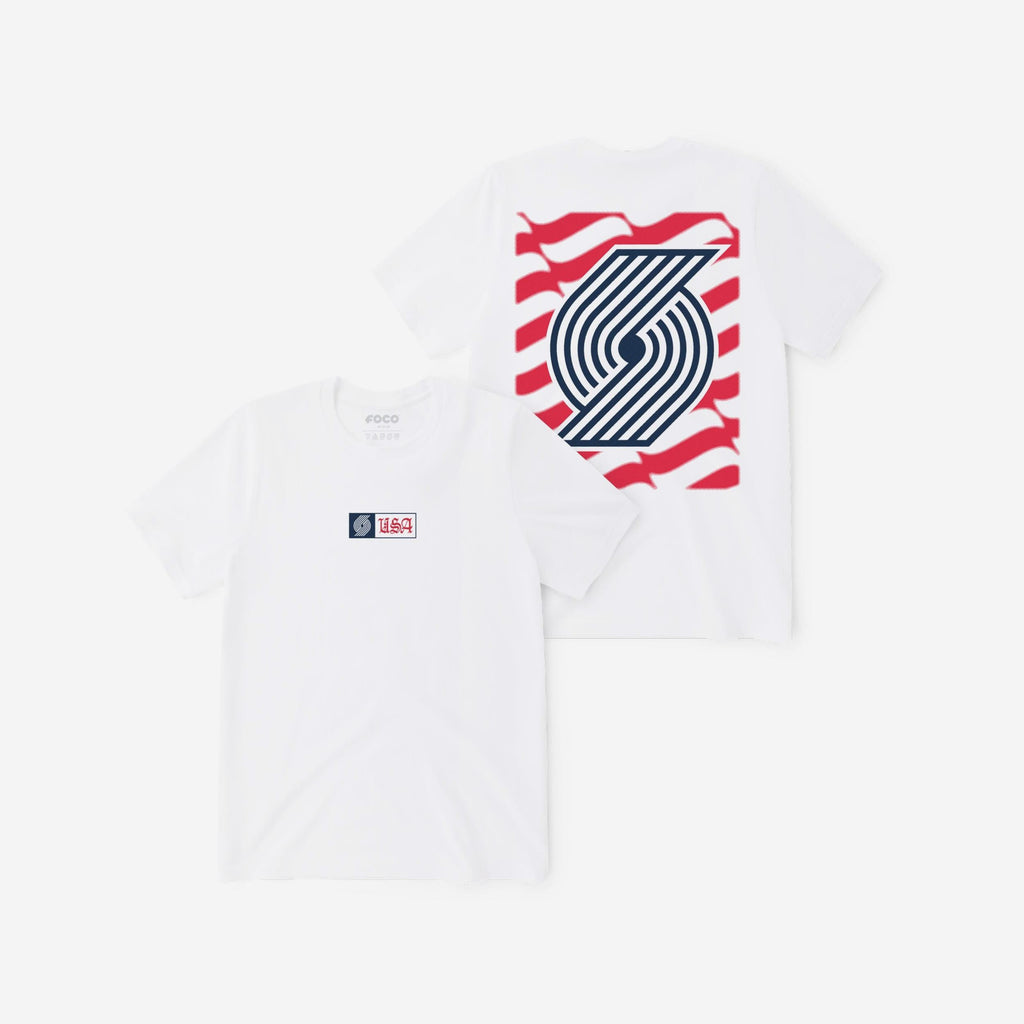 Portland Trail Blazers American Heritage T-Shirt FOCO S - FOCO.com