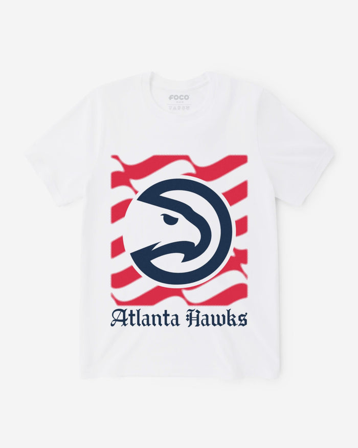 Atlanta Hawks American Heritage Wordmark T-Shirt FOCO S - FOCO.com