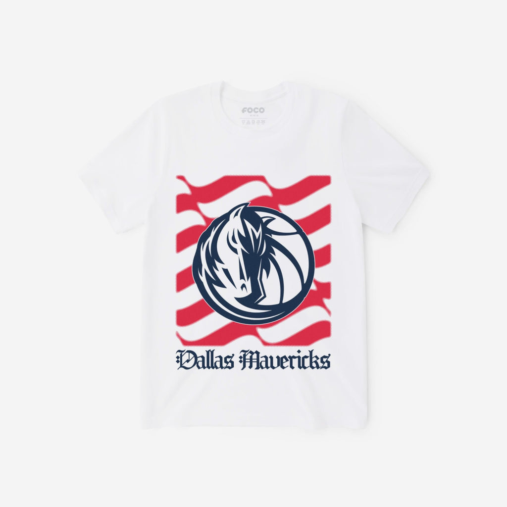 Dallas Mavericks American Heritage Wordmark T-Shirt FOCO S - FOCO.com