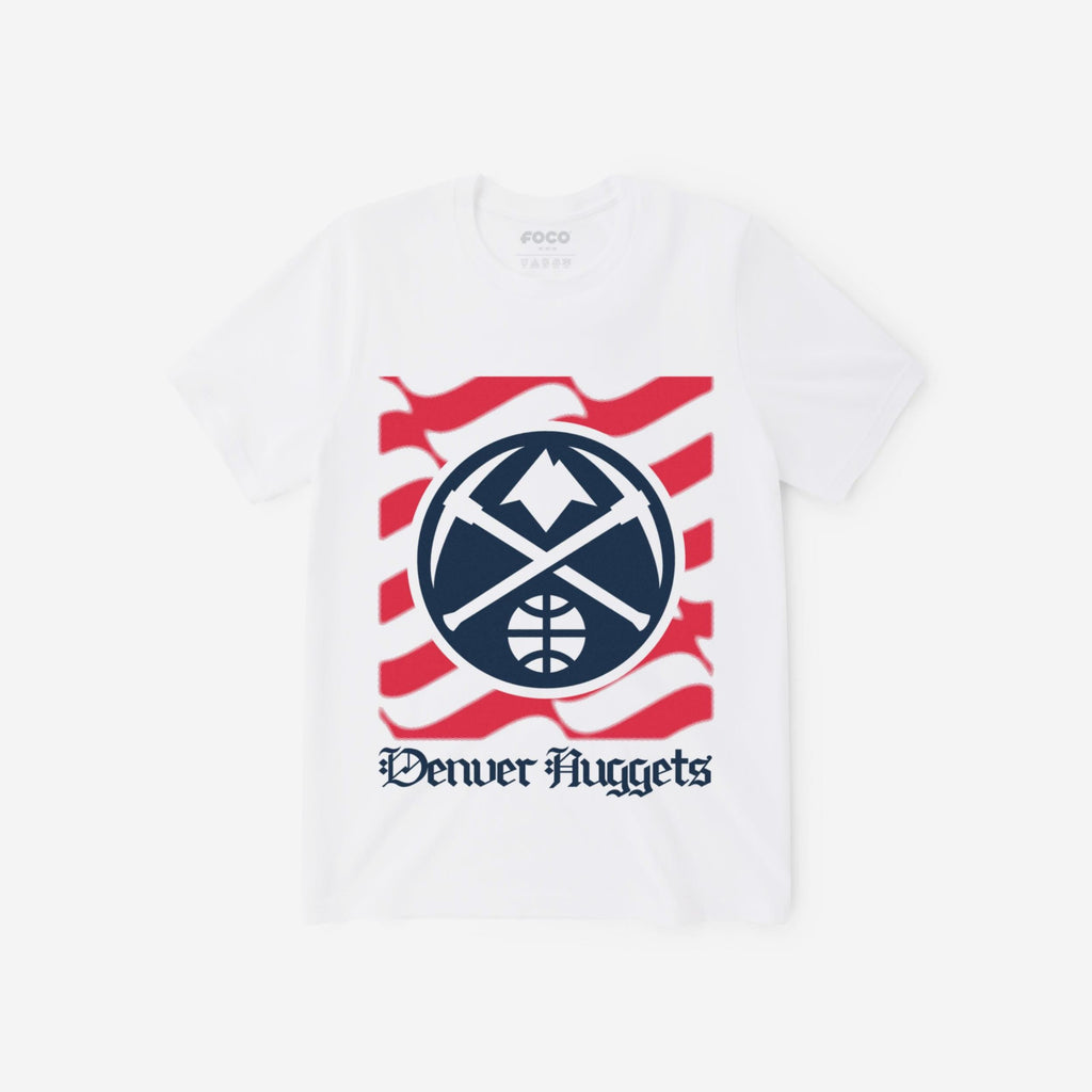 Denver Nuggets American Heritage Wordmark T-Shirt FOCO S - FOCO.com