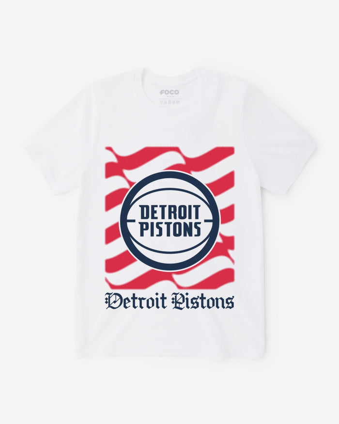 Detroit Pistons American Heritage Wordmark T-Shirt FOCO S - FOCO.com