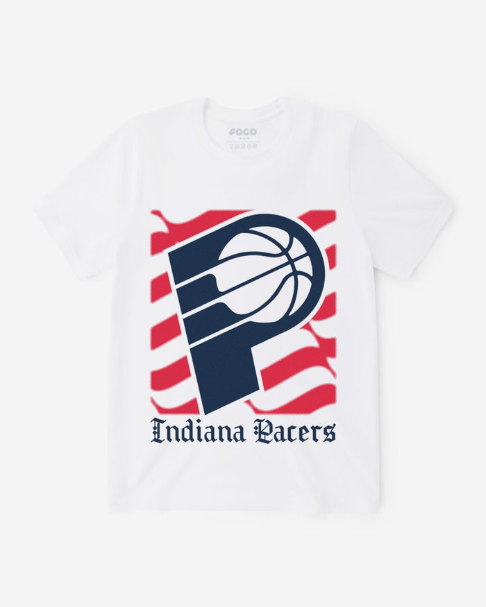 Indiana Pacers American Heritage Wordmark T-Shirt FOCO S - FOCO.com