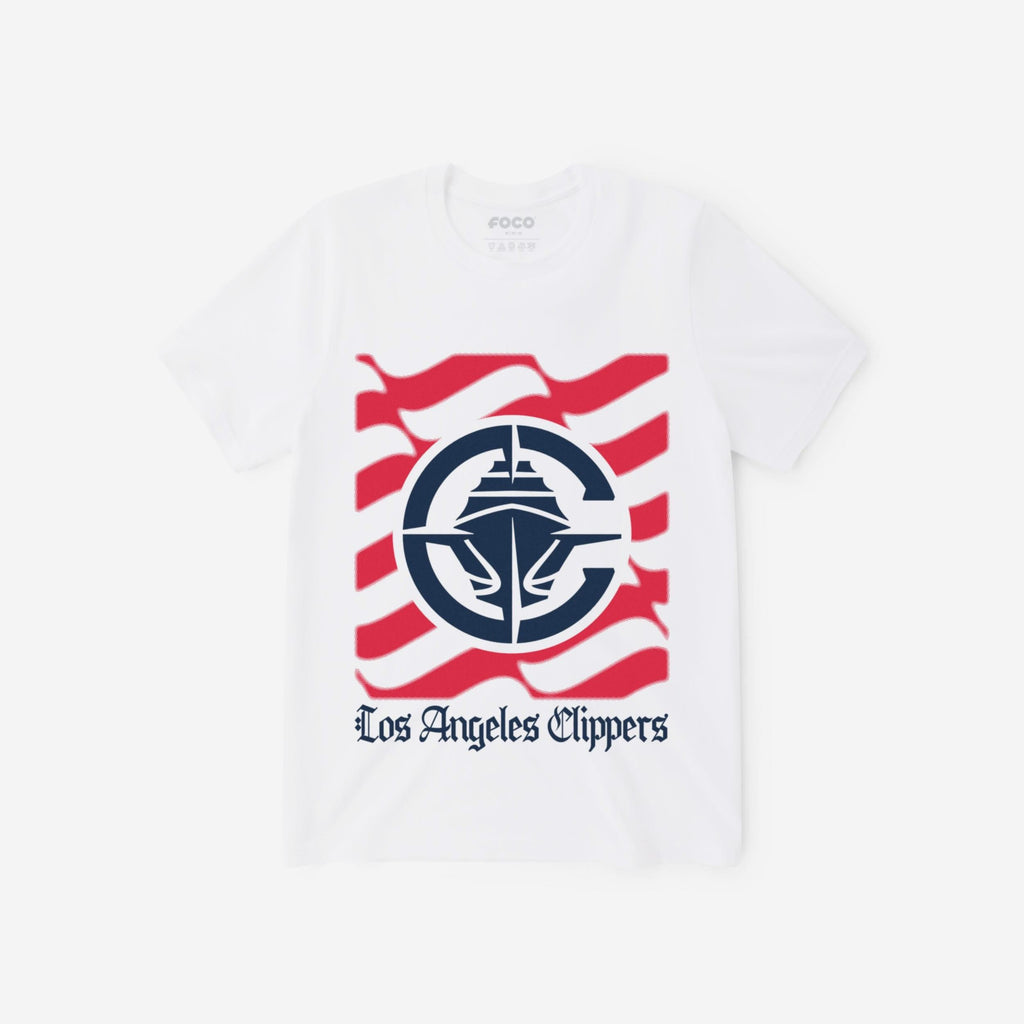 Los Angeles Clippers American Heritage Wordmark T-Shirt FOCO S - FOCO.com