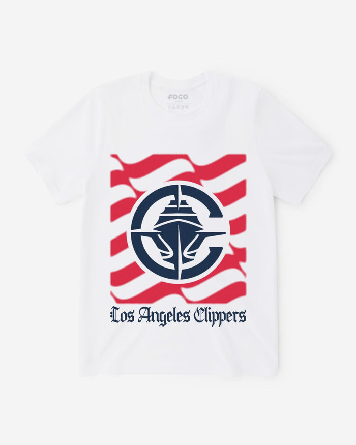 Los Angeles Clippers American Heritage Wordmark T-Shirt FOCO S - FOCO.com