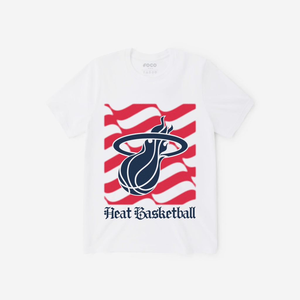 Miami Heat American Heritage Wordmark T-Shirt FOCO S - FOCO.com