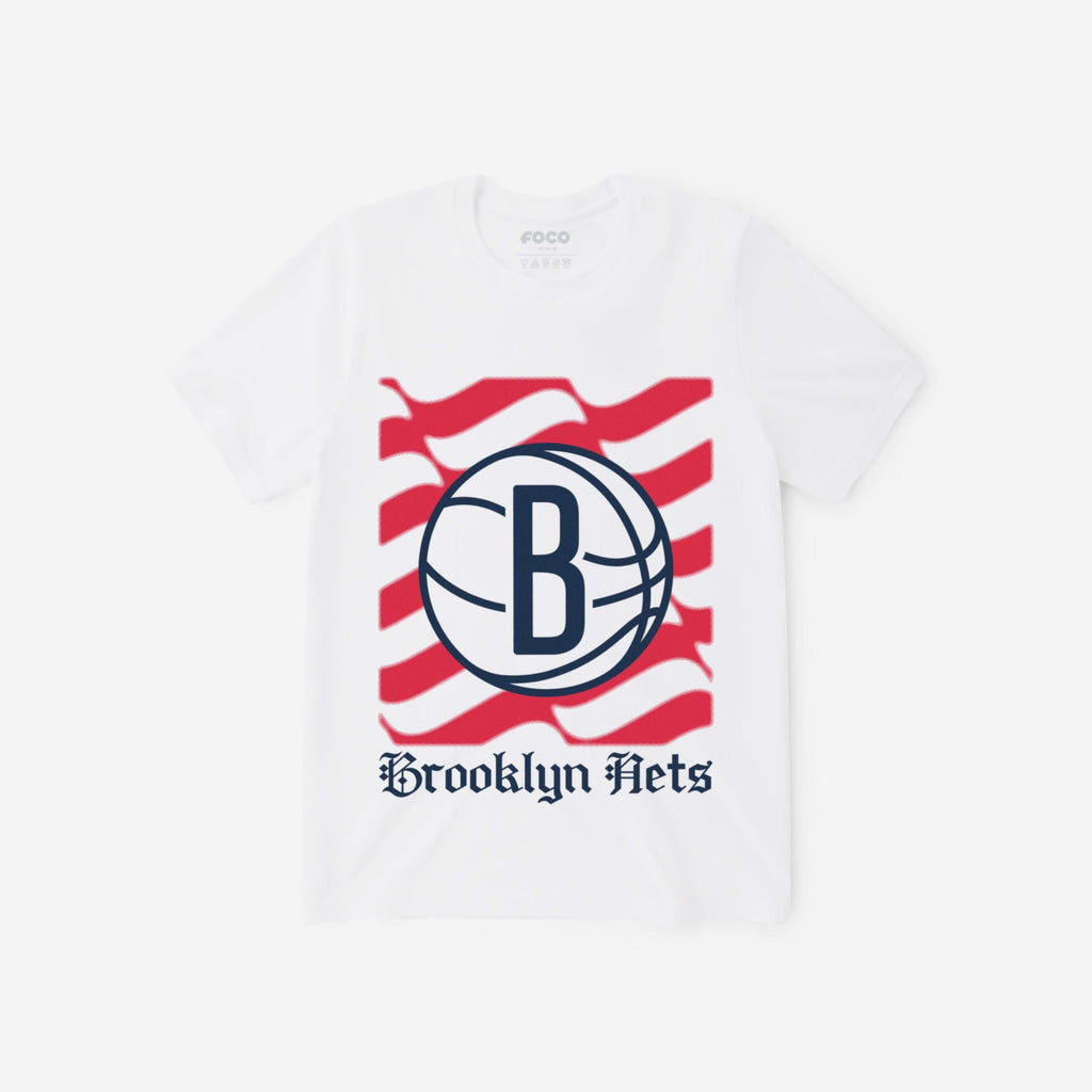 Brooklyn Nets American Heritage Wordmark T-Shirt FOCO S - FOCO.com