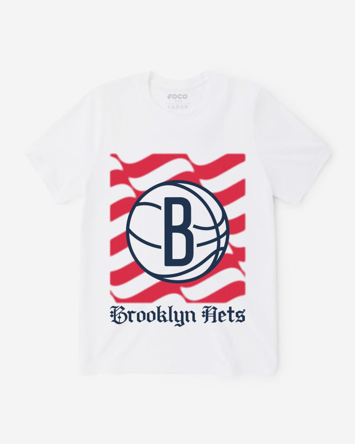 Brooklyn Nets American Heritage Wordmark T-Shirt FOCO S - FOCO.com