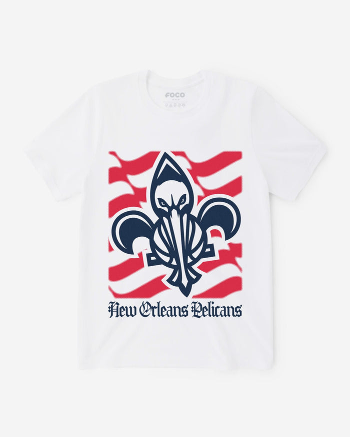 New Orleans Pelicans American Heritage Wordmark T-Shirt FOCO S - FOCO.com