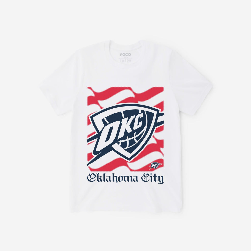 Oklahoma City Thunder American Heritage Wordmark T-Shirt FOCO S - FOCO.com