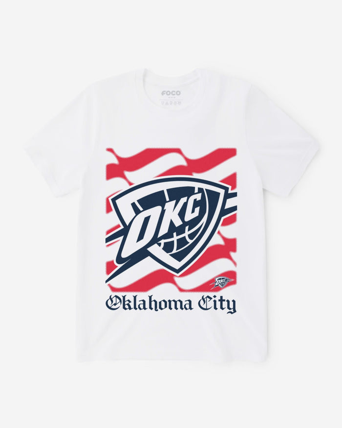 Oklahoma City Thunder American Heritage Wordmark T-Shirt FOCO S - FOCO.com
