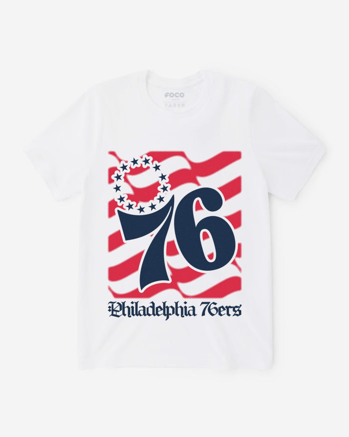 Philadelphia 76Ers American Heritage Wordmark T-Shirt FOCO S - FOCO.com